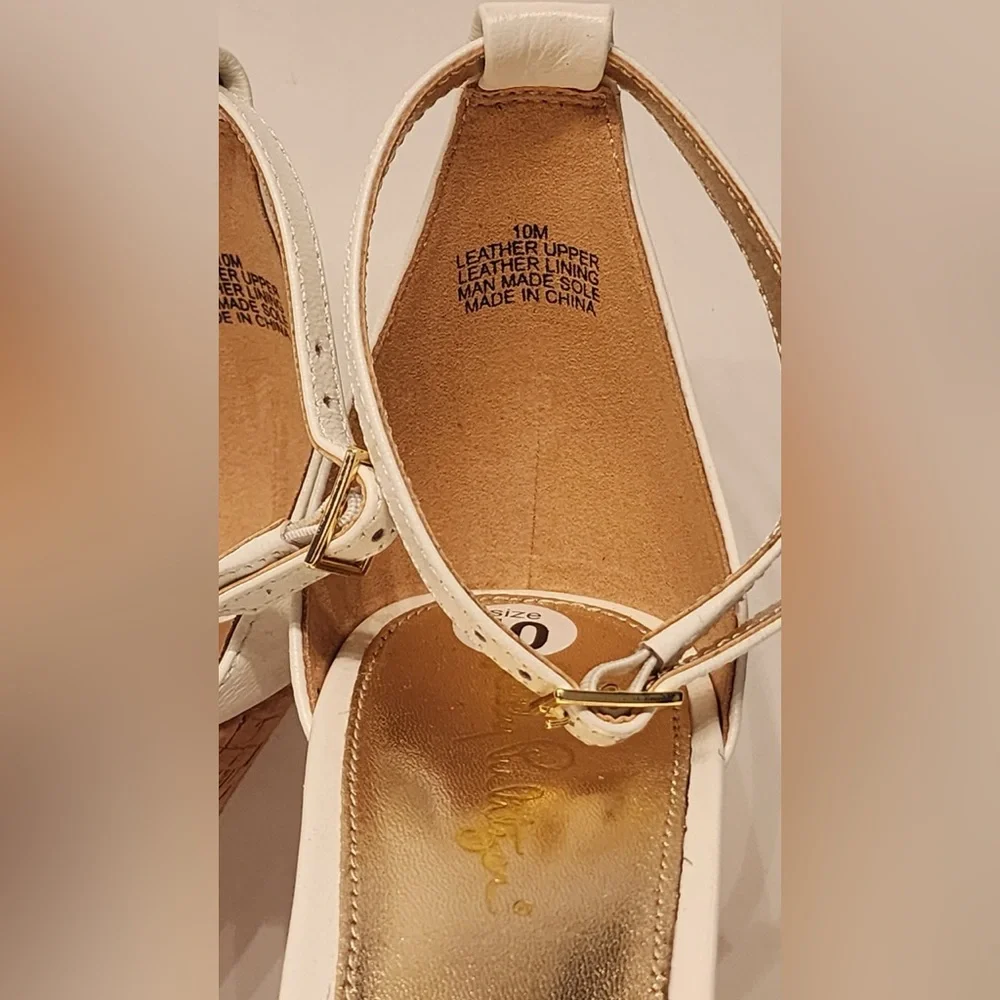 Lilly Pulitzer Jenna Wedge Sandals Women’s White Size 10